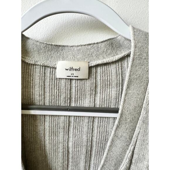 Aritzia Wilfred plunge front cardigan women's size XS - Picture 4 of 5
